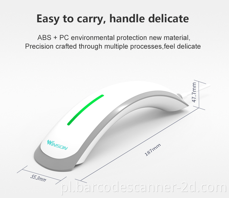 Winson WNI-9610 Nowy styl produkt 2D CMOS Skaner kodów kreskowych POS QR Skaner kodu